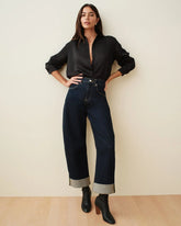 SPANXshape® Authentic 360 Cuffed Horseshoe Jeans | Marina