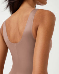 SPANXshape® Invisible Tank Brief Bodysuit | Cafe Au Lait