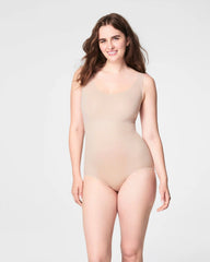 SPANXshape® Invisible Tank Brief Bodysuit | Champagne Beige