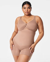 SPANXsculpt® Seamless Power High-Waisted Shorty | Cafe Au Lait