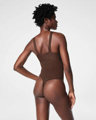 SPANXsculpt® Seamless Power High-Waisted Thong | Chestnut Brown