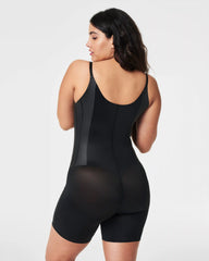 SPANXsupersculpt® TotalContour Open-Bust Mid-Thigh Bodysuit | Very Black