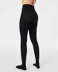 SPANXshape® Rib Knit Shorty Tights | Very Black