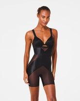 SPANXshape® Satin-X™ High-Waisted Mid-Thigh Short | Very Black