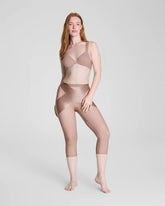 SPANXshape® Satin-X™ Capri | Cafe Au Lait