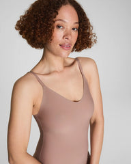 SPANXsupersmooth® Essential V-Neck Slip | Cafe Au Lait