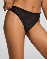 SPANXsupersmooth® Day to Date Night Lace Thong | Very Black