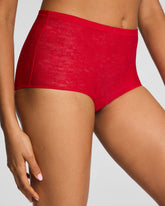SPANXsupersmooth® Day to Date Night Lace Boyshort | SPANX® Red