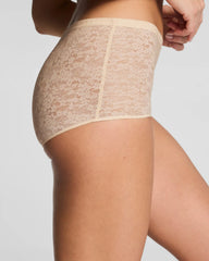 SPANXsupersmooth® Day to Date Night Lace Boyshort | Toasted Coconut