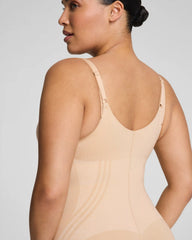 SPANXsculpt® GoFigure Open-Bust Mid-Thigh Bodysuit | Honey
