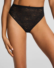 SPANXsupersmooth® Day to Date Night Lace Hi-Leg Brief | Very Black