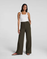 SPANXsupersmooth® Stretch Twill Wide Leg Pant | Moss Shadow