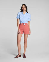 SPANXsupersmooth® Stretch Twill Short, 5" | Clay