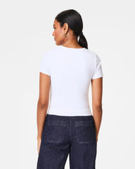 SPANXsmooth® Jersey Crewneck Tee | Classic White