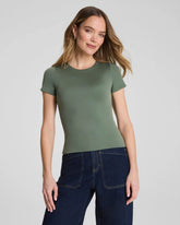 SPANXsmooth® Jersey Crewneck Tee | Eucalyptus
