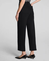 SPANXsupersmooth® Stretch Twill Cropped Wide Leg Pant | Classic Black