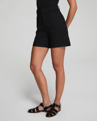 SPANXsupersmooth® Stretch Twill Short, 7" | Classic Black