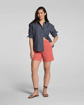 SPANXsupersmooth® Stretch Twill Short, 7" | Clay