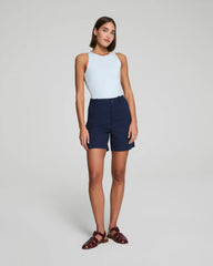 SPANXsupersmooth® Stretch Twill Short, 7" | Timeless Navy