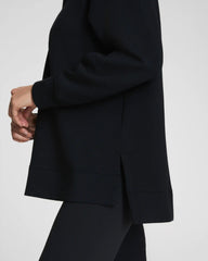 SPANX AirEssentials® Brushed Half Zip Tunic | Very Black