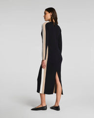 SPANX AirEssentials® Colorblock Maxi Dress | Very Black Stripe