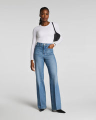 SPANXshape® Authentic 360 Easy Flare Jeans with Patch Pockets | Elysian