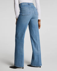 SPANXshape® Authentic 360 Easy Flare Jeans with Patch Pockets | Elysian