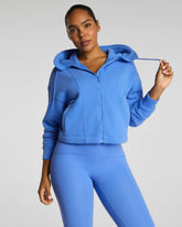 SPANX® BoostUp Cotton Fleece Full Zip Hoodie | Aster