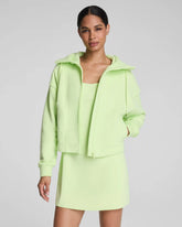SPANX® BoostUp Cotton Fleece Full Zip Hoodie | Zest