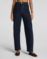 SPANXshape® Authentic 360 Utility Barrel Leg Jeans | Marina