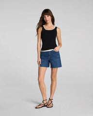 SPANXshape® Authentic 360 Raw Hem Jean Short, 5" | Adriatic Blue