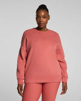 SPANX® BoostUp Cotton Fleece Crewneck Tunic | Clay