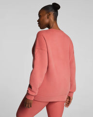 SPANX® BoostUp Cotton Fleece Crewneck Tunic | Clay