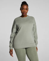 SPANX® BoostUp Cotton Fleece Crewneck Tunic | Sage Brush