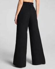SPANX® EasyBreezy Cotton Linen Super Wide Leg Pant | Classic Black