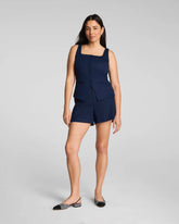 SPANX® EasyBreezy Cotton Linen Short, 5" | Timeless Navy