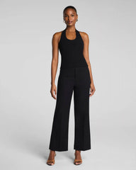 SPANXsupersmooth® Stretch Twill Cropped Easy Flare Pant | Classic Black