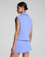 SPANX® BoostUp Cotton Fleece Half Zip Vest | Hyacinth