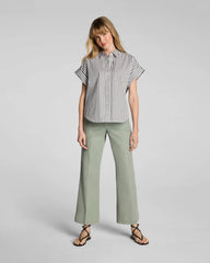 SPANXsupersmooth® Stretch Twill Cropped Easy Flare Pant | Sage Brush