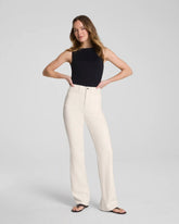 SPANXshape® Authentic 360 Easy Flare Jeans with Patch Pockets | Alabaster