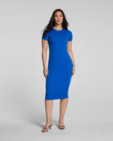 SPANXsmooth® Jersey Crewneck Short Sleeve Midi Dress | Current