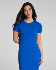 SPANXsmooth® Jersey Crewneck Short Sleeve Midi Dress | Current