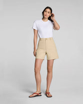 SPANXsupersmooth® Stretch Twill Short, 7" | Sandbar