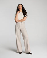 SPANXsupersmooth® Stretch Twill Wide Leg Pant with Patch Pockets | Bone