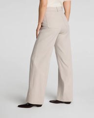 SPANXsupersmooth® Stretch Twill Wide Leg Pant with Patch Pockets | Bone