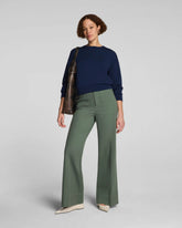 SPANXsupersmooth® Stretch Twill Wide Leg Pant with Patch Pockets | Eucalyptus