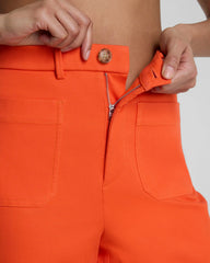 SPANXsupersmooth® Stretch Twill Short with Patch Pockets, 5" | Sunset Coral
