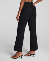 SPANXsupersmooth® Stretch Twill Cropped Easy Flare Pant | Classic Black