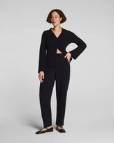 SPANX AirEssentials® French Rib Barrel Leg Pant | Very Black
