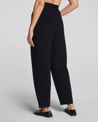 SPANX AirEssentials® French Rib Barrel Leg Pant | Very Black